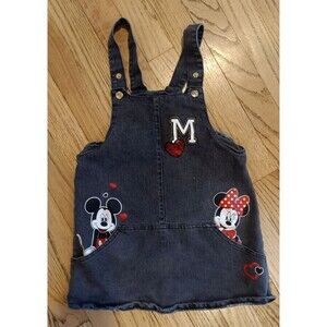 Disney Junior Minnie Toddler 6 Months Minnie & Mickey Mouse Romper Overall Dress